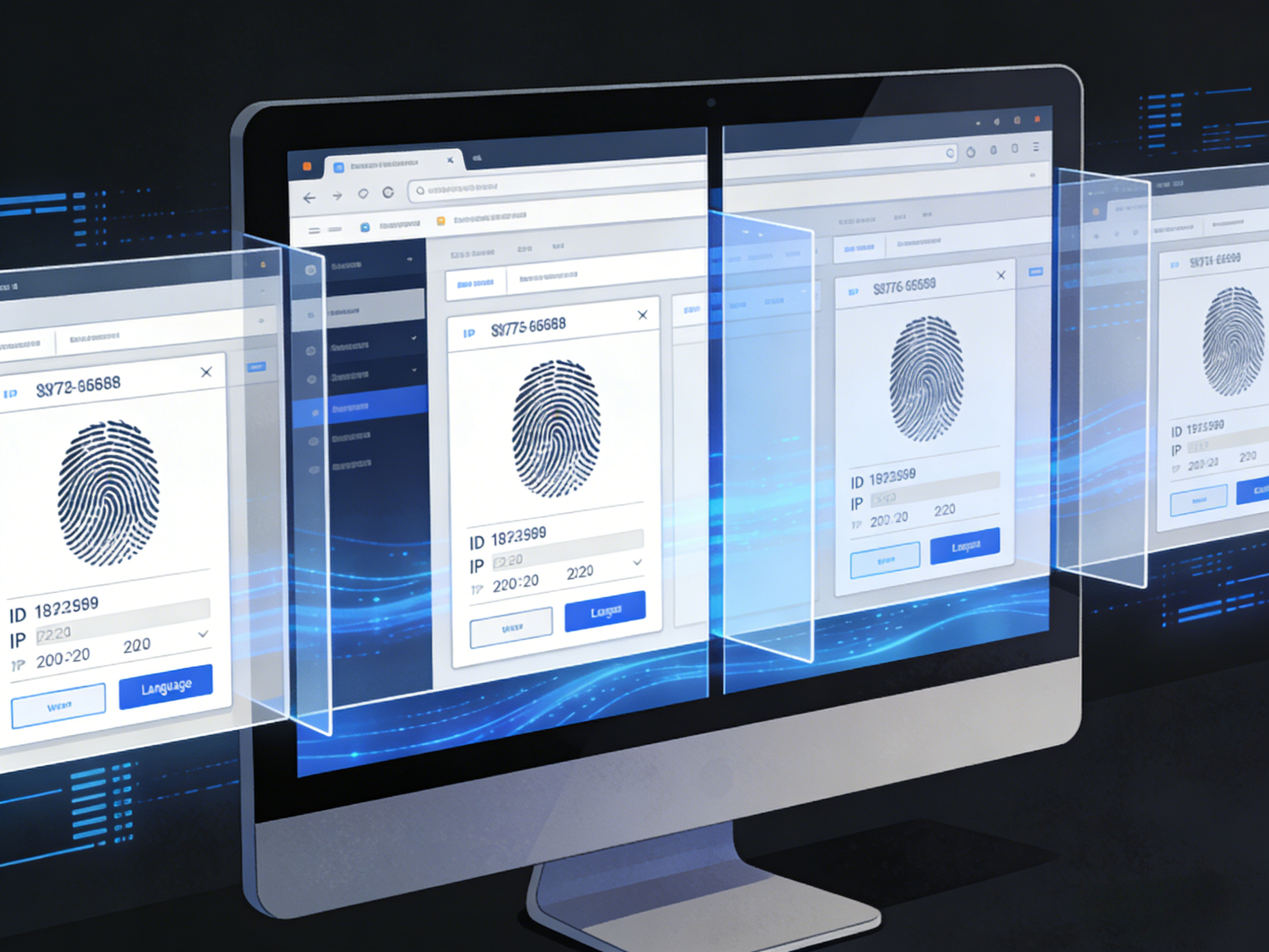 指纹浏览器概念图